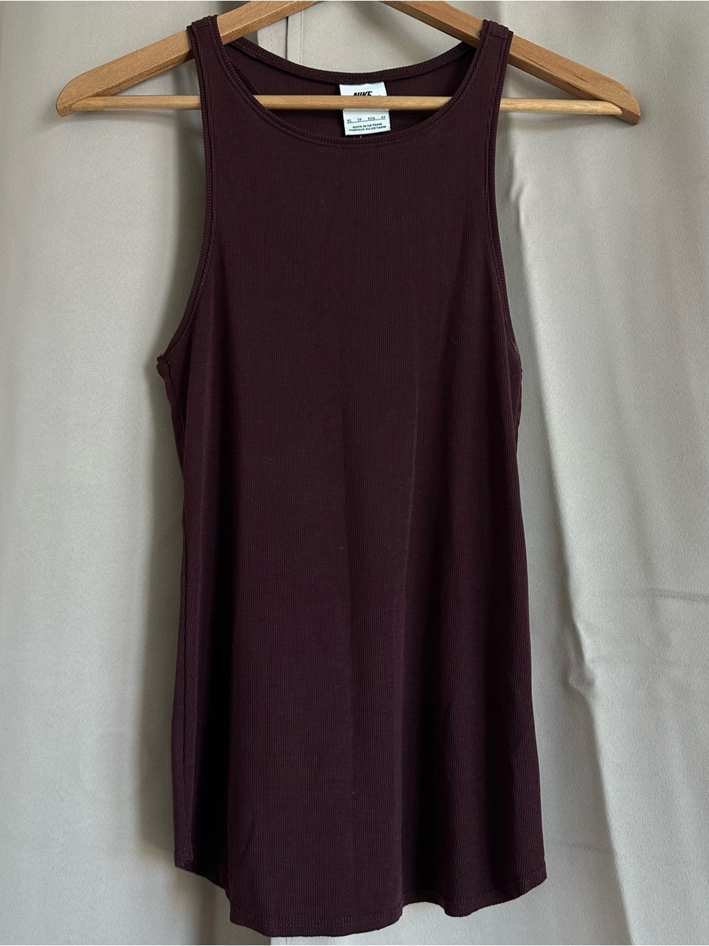 Nike Sports Racerback Tank Top Maroon/Burgundy - Size XS